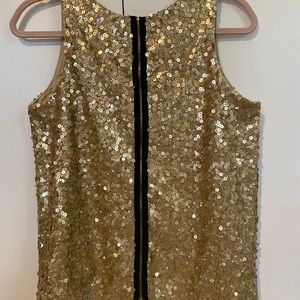 Vince Camuto sequin gold top